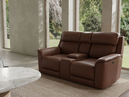 Oslo - Dual Power Reclining Loveseat With Console