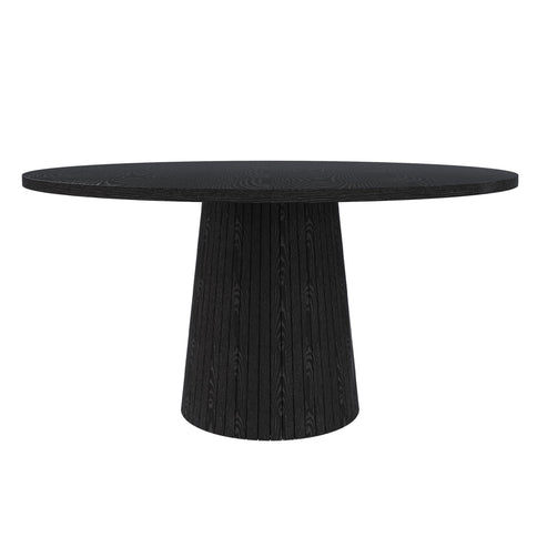 Round Dining Table With Strip Base