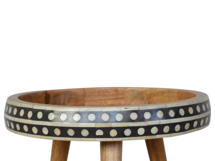 Small Patterned Nordic Style End Table