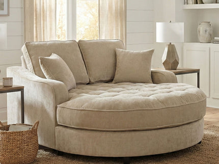 Modern Chaise Lounge Upholstered Sofa Couch With Tufted Seat And Detachable Pillows For Living Room