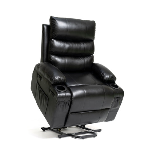 Large Size Electric Power Lift Recliner Chair Sofa With 8 Point Vibration Massage And Lumbar Heat