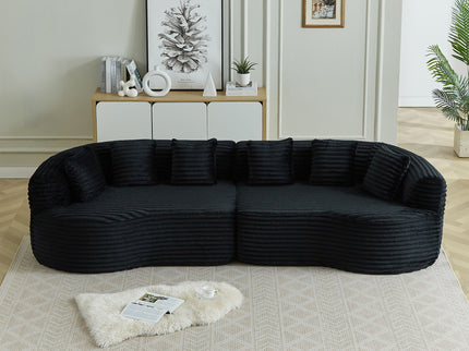 Sectional Sofa, Oversized 4 Seater With Deep Seat Design