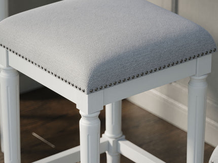 Square Stool With Upholstered Seat