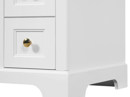 Modern Bathroom Vanity With Sink, 3 Drawers & Cabinet With 2 Tier Door Storage