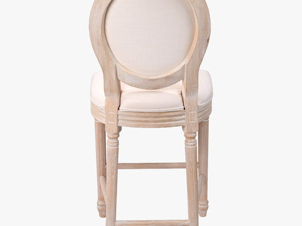 French Country Bar Chairs & Round Back (Set of 2)