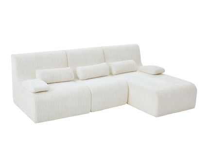 Oversized Sectional Sofa, Living Room Seating With Modular Design