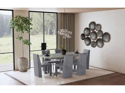Santa Cruz - Upholstered Dining Side Chair (Set of 2) - Gray