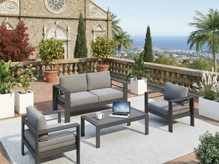 Outdoor Patio Set, All-Weather & Thick Cushions