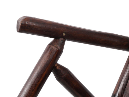 Durable Wooden Porch Rocker, Fir Log Rocking Chair