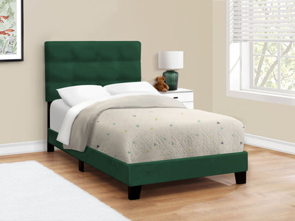 Bed, Upholstered, Frame Only, Transitional