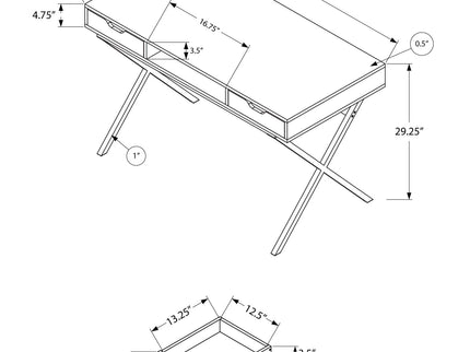 Computer Desk For Home Office, Laptop, Storage Drawers, Contemporary & Modern - Espresso