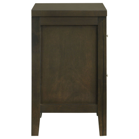 Clement - 2 Drawer Nightstand Bedside Table - Espresso