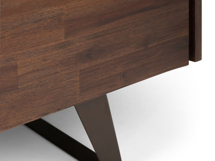 Lowry - TV Media Stand - Distressed Charcoal Brown