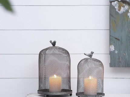 Ophira Sparrow Candle Holders (Set of 2) - Antique Gray