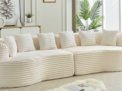 Sectional Sofa, Oversized 4 Seater With Deep Seat Design