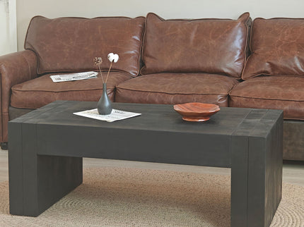 Modern Farmhouse Living Room Block Leg Coffee Table