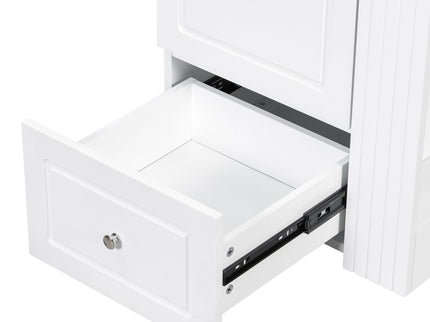 Modern Freestanding Bathroom Vanity With Sink, Soft-Close Drawer, Towel Bar