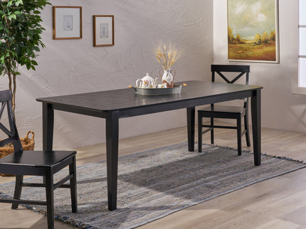 Farmhouse Charm Dining Table With Square Leg