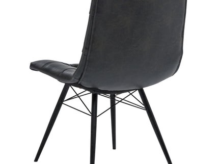 Tufted Back Dining Chairs (Set of 4) - Black