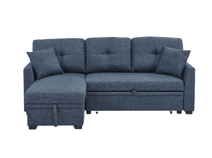 Upholstered Sectional & Pull Out Bed And Chaise Storage