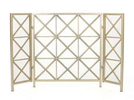 Margaret - 3 Panel Fireplace Screen Iron