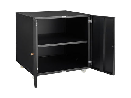 Office Furniture Copier Cabinet 2 Door Steel Copier Stand Mobile Pedestal File Printer Stand