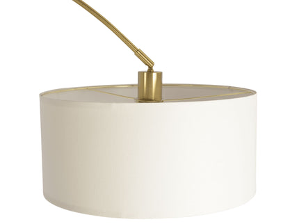 Ambient - Arch Floor Lamp With Large Shade - Gold / White