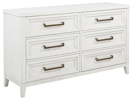 Inverness - 6 Drawer Bedroom Dresser - White