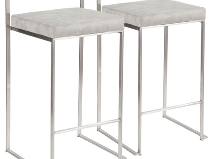 Fuji - Contemporary Elegant Stackable Counter Stool Set