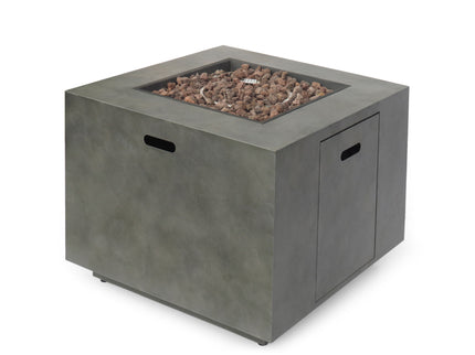 Outdoor Patio Gas Burning Fire Pit Table 50, 000 Btu, Square