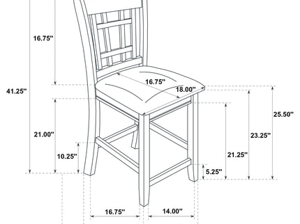 Davis - 5 Piece Oval Counter Height Dining Set With Expandable Table - Light Oak