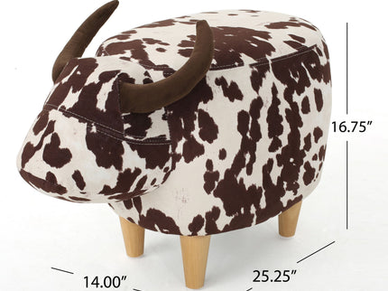 Cow Shaped Ottoman Footstool