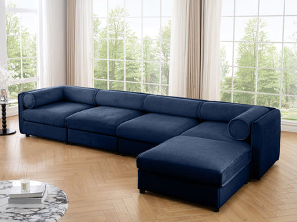 Contemporary Elegant Sofa With Storage And Ottoman