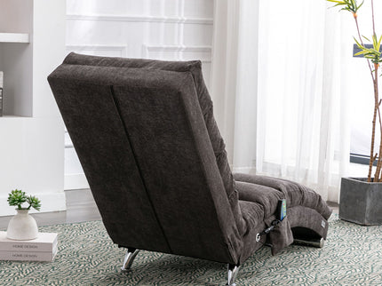 Massage Chaise Lounge Indoor With Remote Control, Ergonomic Electric Massage Lounger