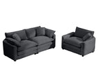 Dark Gray / 2 Pc. 2 Seater Sofa, Chair