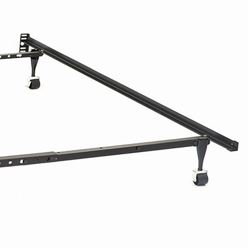 Deverton - Queen / Eastern King / California King Bed Frame With Center Support And Adjustable Design - Black