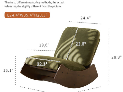 Comfortable High-Quality Upholstery Glider Rocking Chair