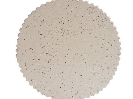 Side Table With Speckled Ribbed Texture