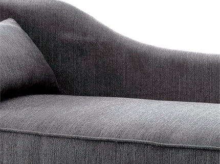 Chaise With Nailhead Trim And Plush Pillow