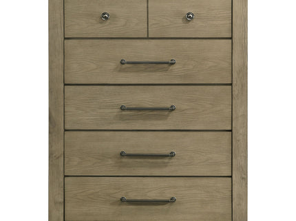 Pelton - 5 Drawer Chest - Oak