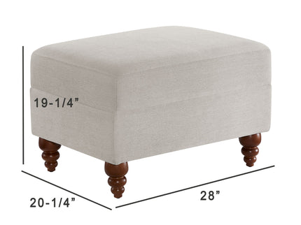 Candor - Chair And Ottoman Set - Beige
