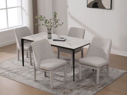 Wide Minimalist Dining Chair