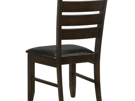 Padded Seat Side Chairs With Tapered Slats (Set of 2)