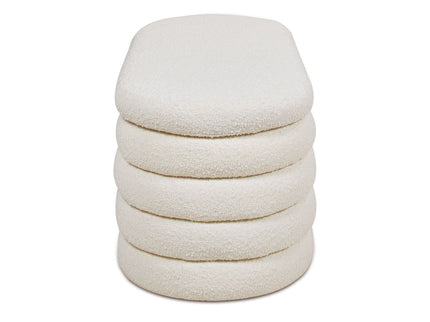 Fuji - Upholstered Oval Storage Bench