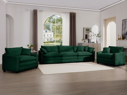 Elegant Oversized Sectional Sofa Set With Deep Seats And Flexible Layout
