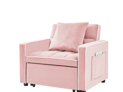 Modern 3 In 1 Sofa Bed Chair, Adjustable Recliner