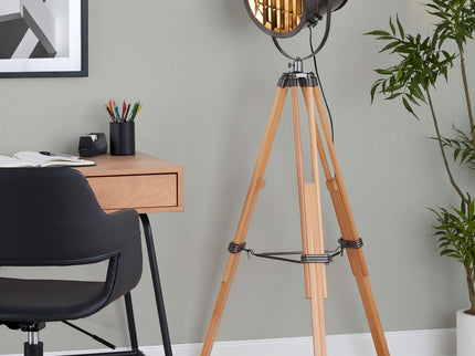 Ahoy - Industrial Floor Lamp - Natural / Antique