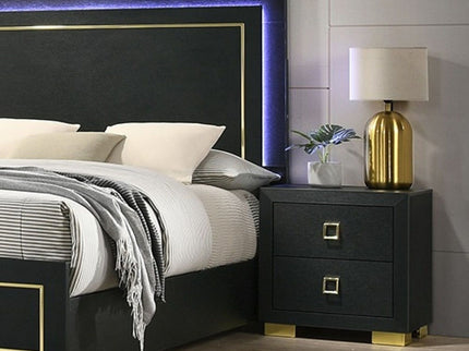 Nightstand, Bedside Table - Black