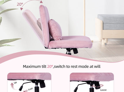 Criss Cross Office Chair With Adjustable Height, Ergonomic Design