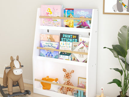 3 Tier Book Shelf, Compact Storage For Bedrooms
